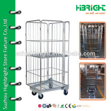 folding cargo storage container roll